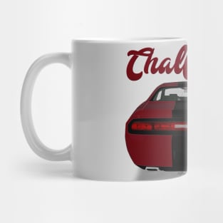 Challenger Srt-8 Bordeux Stripe Back Mug